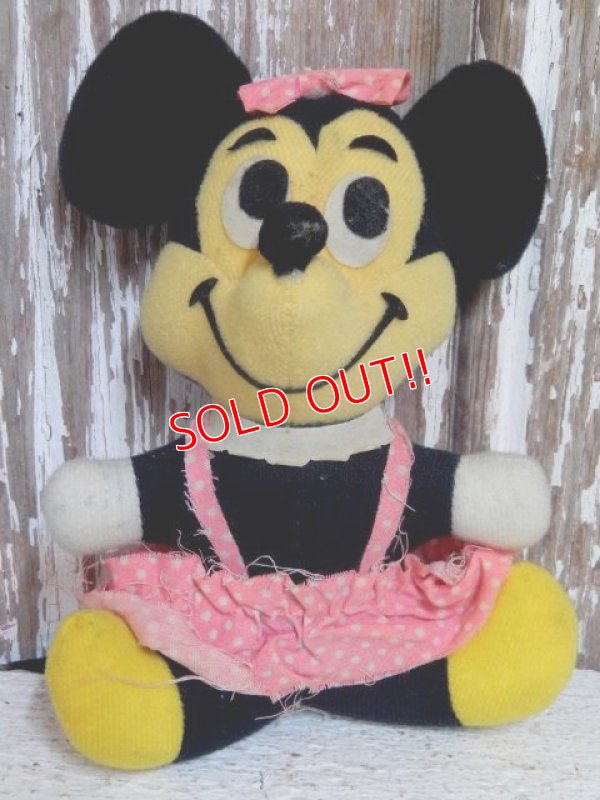 画像1: ct-150302-39 Minnie Mouse / 70's Plush Doll