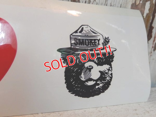 画像3: ct-150217-08 Smokey Bear / Sticker "I ♡ Smokey Bear"