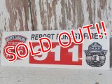 ct-150217-08 Smokey Bear / Sticker "Report Forest Fires! 911"