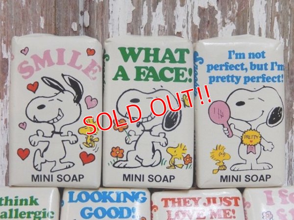 画像2: ct-150302-74 Snoopy / 70's MINI SOAP 7pc set