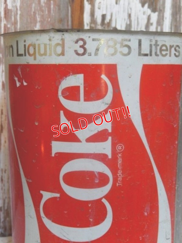画像2: dp-150317-17 Coca Cola / 1 Gallon Fountain Syrup Can