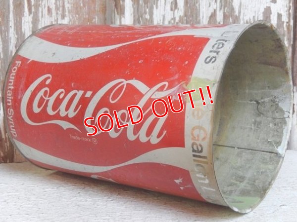 画像4: dp-150317-17 Coca Cola / 1 Gallon Fountain Syrup Can