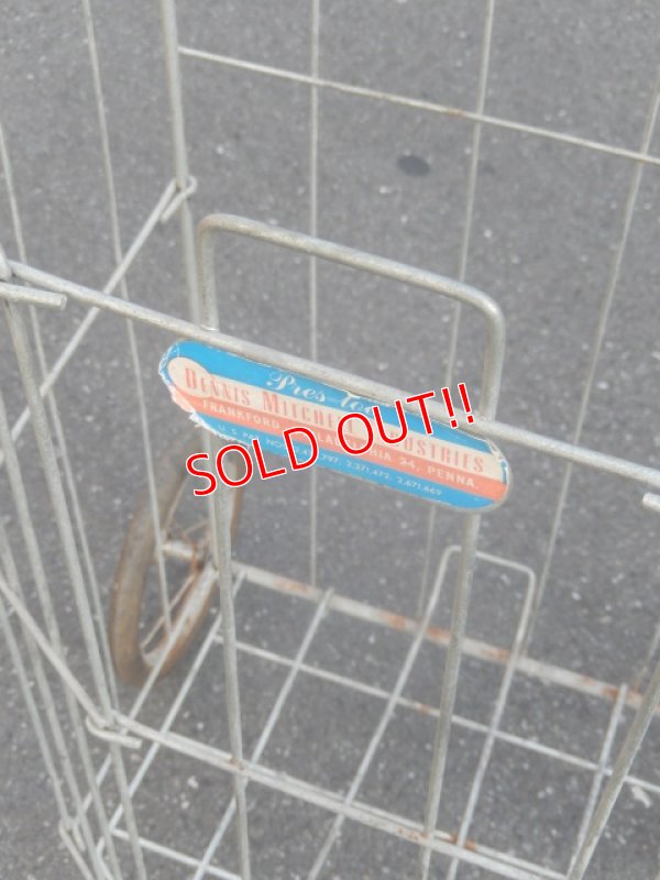 画像3: dp-150317-15 DENNIS MITCHELL INDUSTRIES / Vintage Folding Shopping Cart