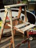 画像3: dp-150317-03 Vintage Wood Step Ladder (Large)