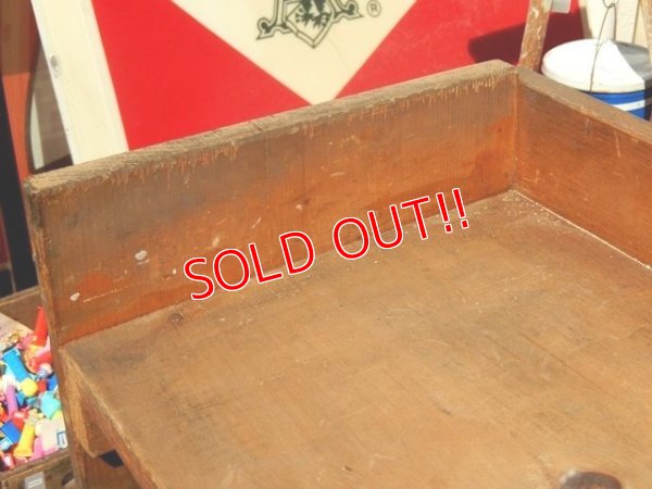 画像6: dp-150317-07 Vintage Wood Shelf Cart