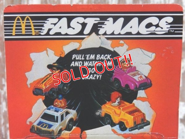 画像3: ct-150401-34 McDonald's / 1985 Fast Macs HAMBURGLAR 「ROADSTER」