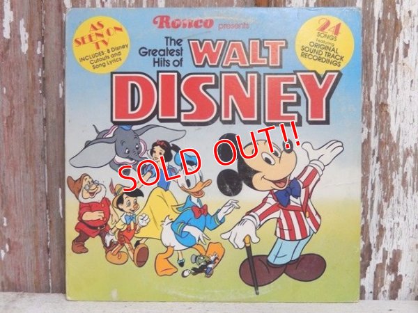 画像1: ct-150401-01 The Greatest Hits Walt Disney / 70's Record