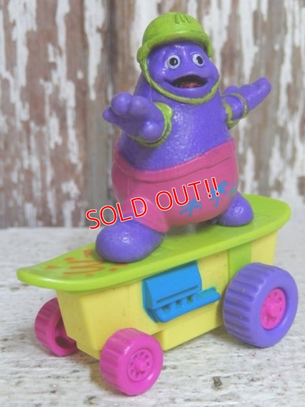 画像1: ct-150407-72 McDonald's / Grimace 1992 Meal Toy "Skateboard"