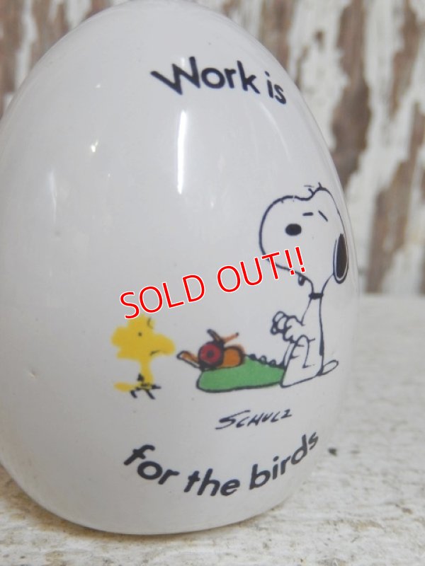 画像2: ct-150302-68 Snoopy / 70's Ceramic Egg Ornament