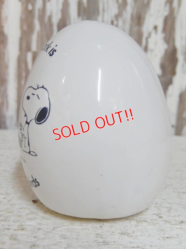 画像3: ct-150302-68 Snoopy / 70's Ceramic Egg Ornament