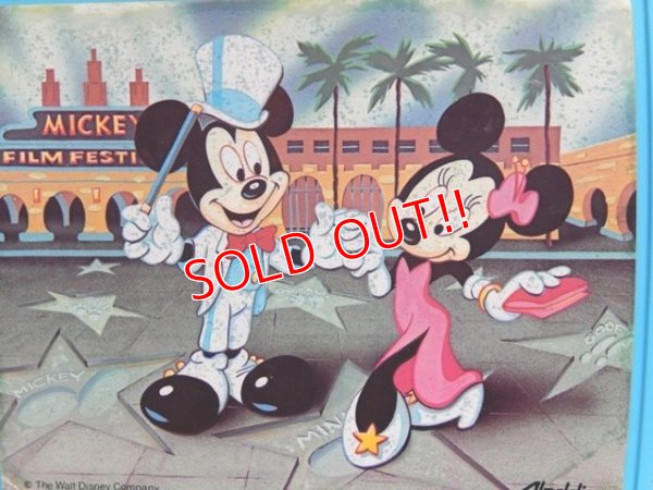 画像2: ct-150428-34 Mickey Mouse & Minnie Mouse / Aladdin 90's Plastic Lunchbox