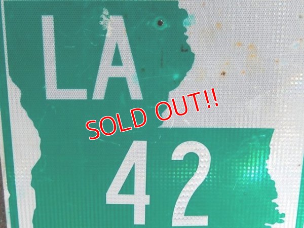 画像2: dp-150501-09 Road sign "LA 42"