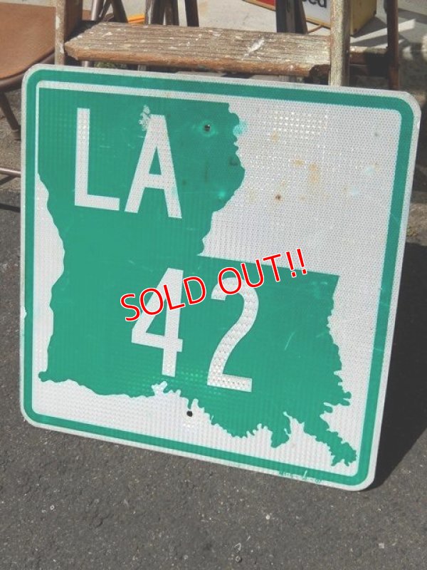 画像1: dp-150501-09 Road sign "LA 42"