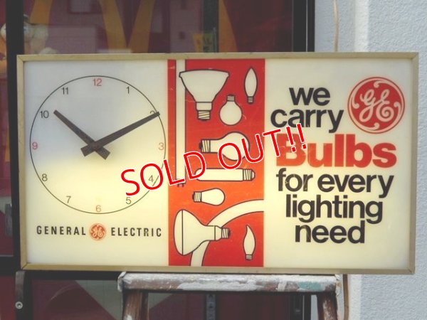 画像2: dp-150501-08 General Electric / Lighted Sign Clock