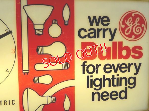 画像3: dp-150501-08 General Electric / Lighted Sign Clock