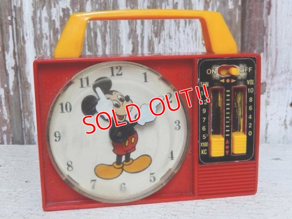 画像1: ct-150505-47 Mickey Mouse / ILLCO 80's Musical Box Clock