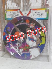 ct-150511-12 SPACE JAM / 1996 Plastic Cup,Bowl and Plate