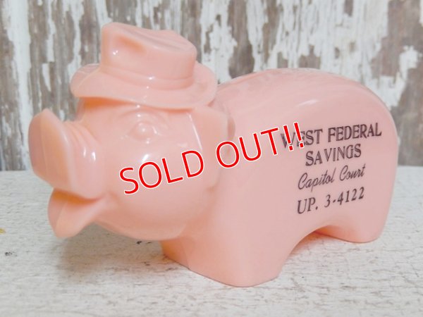 画像1: ct-150526-11 West Side Savings / Vintage Piggy Bank