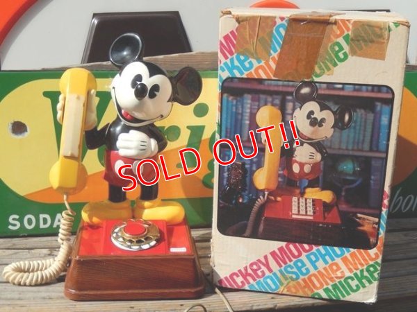 画像1: ct-150511-20 Mickey Mouse / 70's Phone (Box)