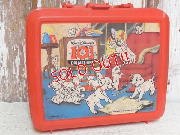 画像1: ct-150511-06 101 Dalmatians / Aladdin 90's Plastic Lunchbox