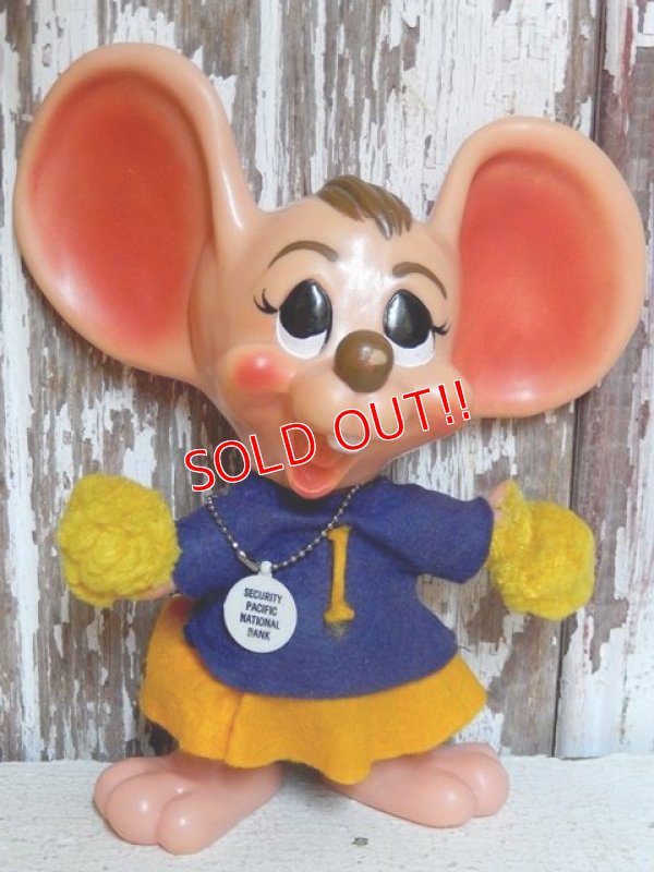 画像1: ct-150602-48 ROYALTY Industries / 70's Roy Des of Florida Mouse bank "Cheerleader"
