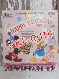 ct-150519-32 Walt Disney's / HAPPY BIRTHDAY 70's Record