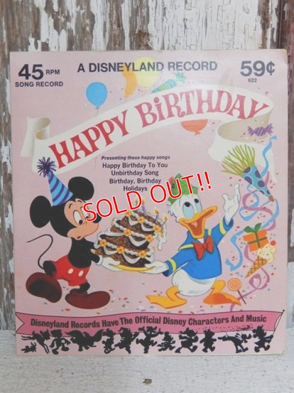 画像1: ct-150519-32 Walt Disney's / HAPPY BIRTHDAY 70's Record