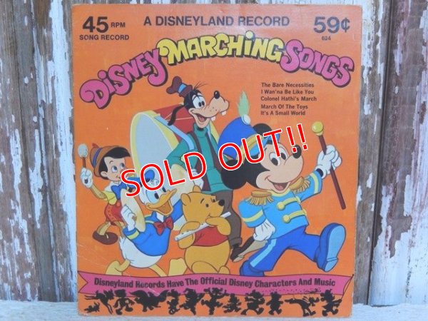 画像1: ct-150519-39 Disney Marching Songs / 70's Record
