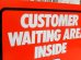 画像3: dp-150602-03 Valvoline / 1984 Plastic Sign "CUSTOMER WAITING AREA INSIDE" (3)