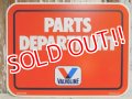 dp-150602-04 Valvoline / 1984 Plastic Sign "PARTS DEPARTMENT"