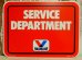 画像1: dp-150602-05 Valvoline / 1984 Plastic Sign "SERVICE DEPARTMENT" (1)