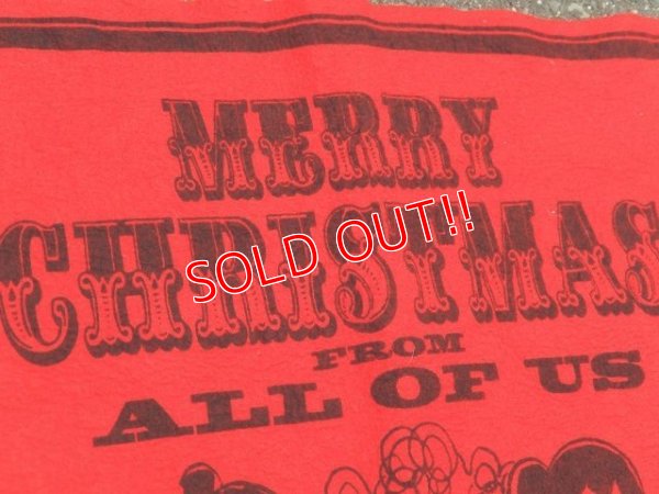 画像3: ct-150609-02 PEANUTS / 60's Banner "Merry Christmas""