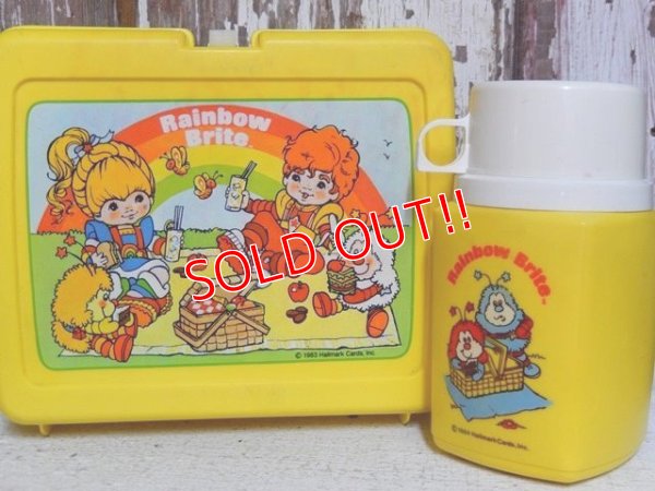 画像1: ct-150602-54 Rainbow Brite / Thermos 80's Plastic Lunchbox