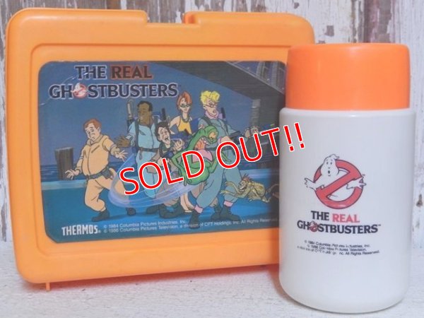 画像1: ct-150602-53 The Real Ghostbusters / Thermos 80's Plastic Lunchbox