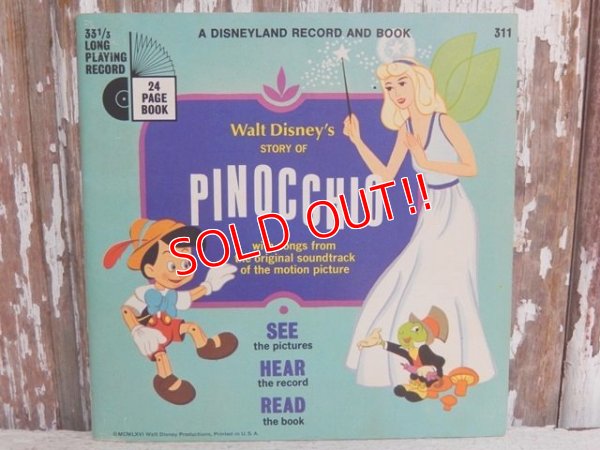画像1: ct-150519-28 Pinocchio / 70's Record and Book