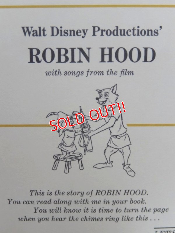 画像2: ct-150519-40 Robin Hood / 70's Record and Book