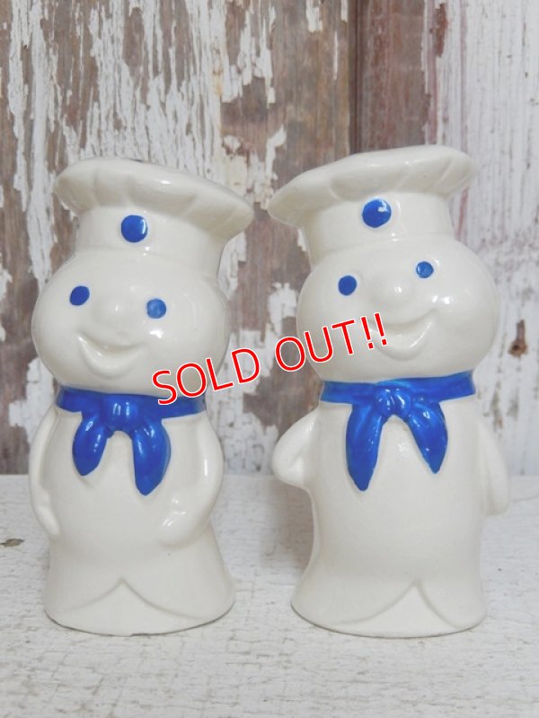 画像1: ct-150616-20 Pillsbury / Poppin Fresh 90's Ceramic S&P (Japan)