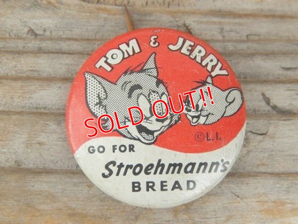 画像1: ct-150617-01 Tom and Jerry / 40's Pinback