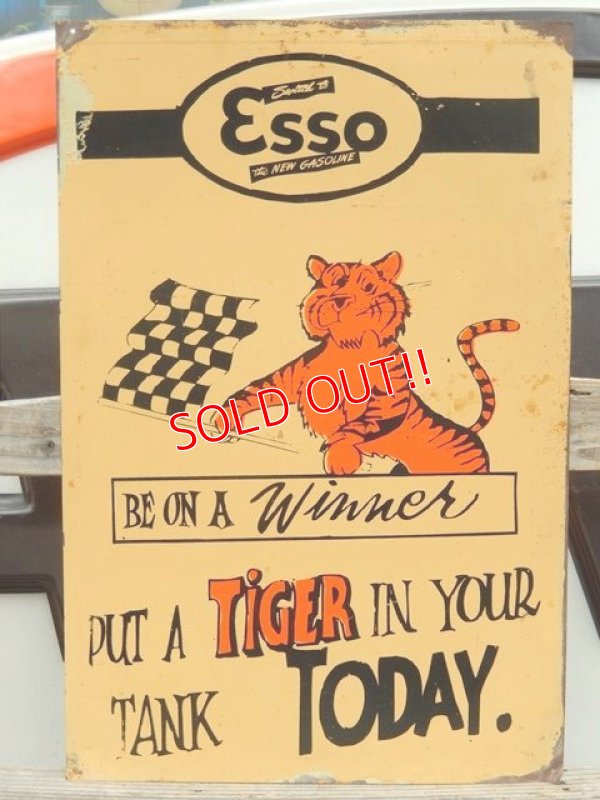 画像1: dp-150617-01 ESSO / 60's Metal Sign