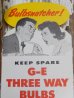 画像2: dp-150617-14 General Electric / Vintage Cardboard Sign (2)