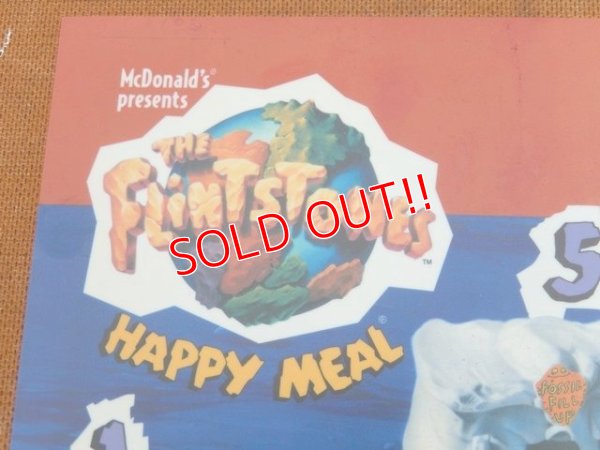 画像2: ad-150616-01 McDonlad's / 90's The Flintstones Happy Meal Translite