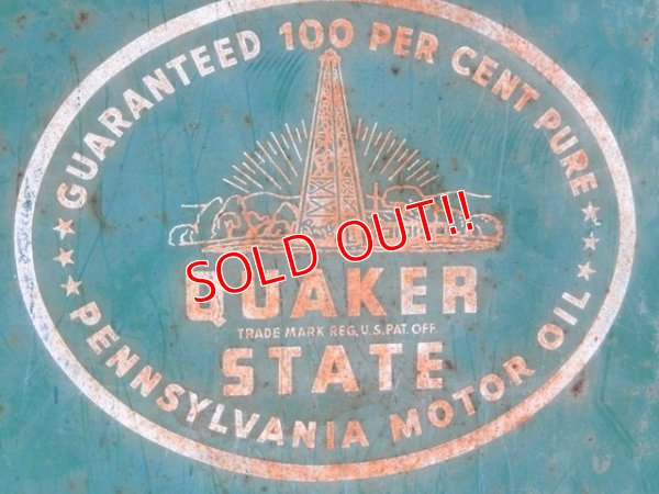画像8: dp-150701-01 Quaker State / 40's Metal Sign