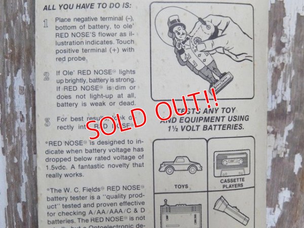 画像7: ct-150701-34 W.C. Fields / 1974 Battery Tester