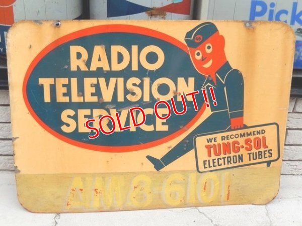 画像1: dp-150701-02 TUNG-SOL / 50's Metal Sign
