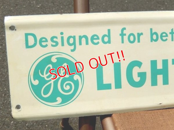 画像2: dp-150728-01 General Electric / "LIGHT FOR LIVING" 50's Sign