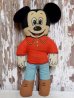 画像1: ct-150720-14 Mickey Mouse / Knickerbocker 60's mini Cloth Doll (1)