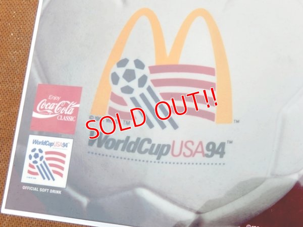 画像2: ad-150616-01 McDonlad's / 90's World Cup Soccer Mug Translite