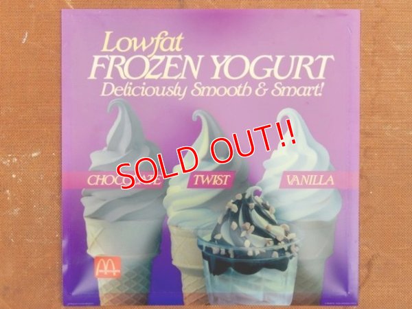 画像1: ad-150616-01 McDonlad's / 90's Frozen Yogurt Translite