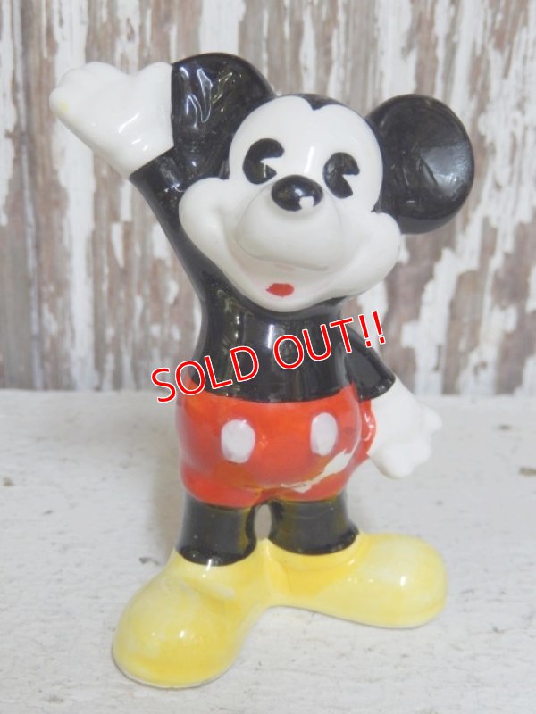画像1: ct-150720-29 Mickey Mouse / 80's Ceramic Figure