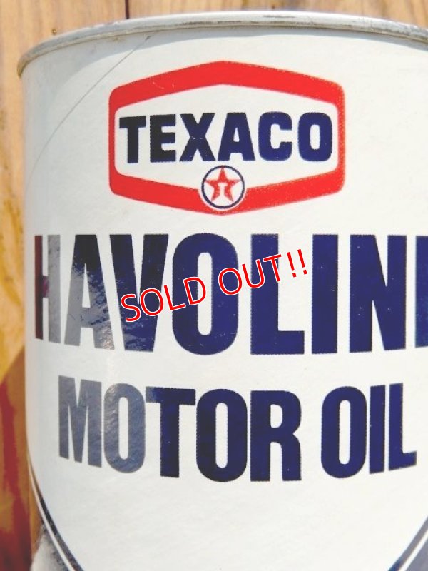 画像2: dp-150701-01 TEXACO / HAVOLINE Motor Oil Can